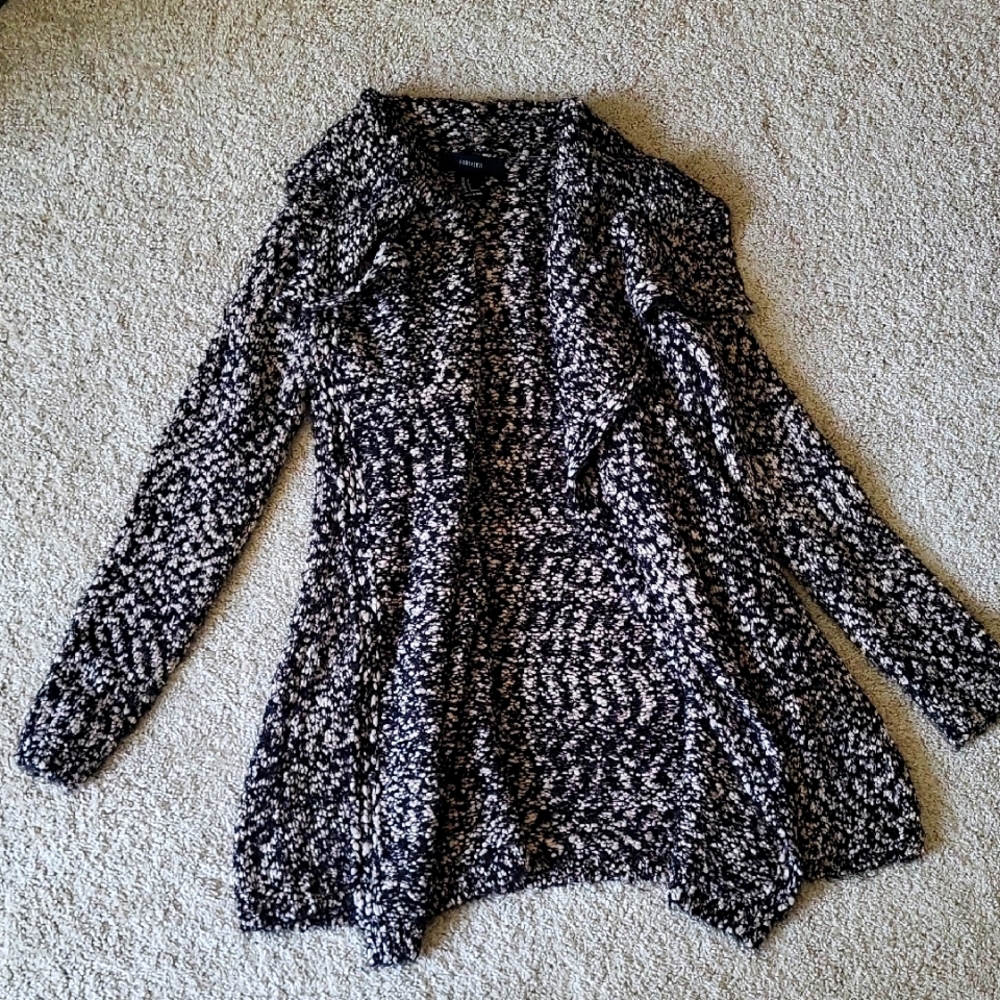 Thick Black And Taupe Sweater